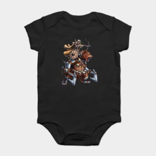 Norse Bear Viking Warrior Baby Bodysuit